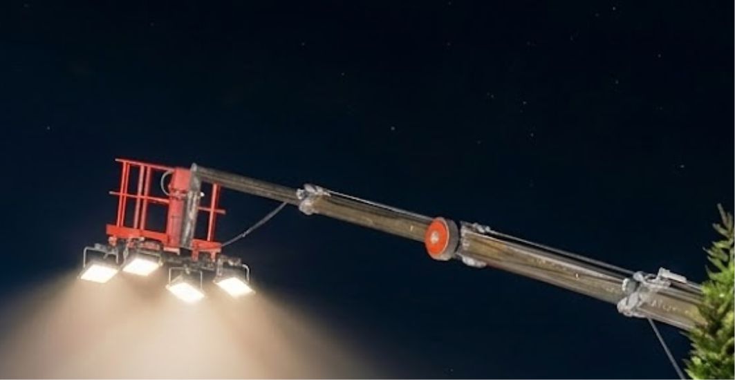 Köy Düğünü Sepetli Platform Vinç Düğün Aydınlatma Hizmeti